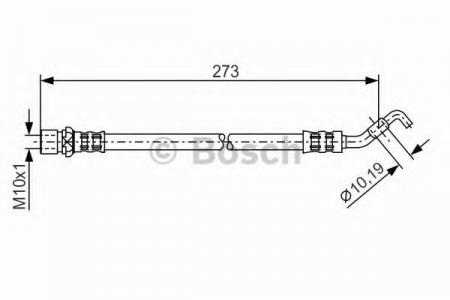 ТОРМОЗНОЙ ШЛАНГ ЗАДНИЙ 230ММ 1987476270