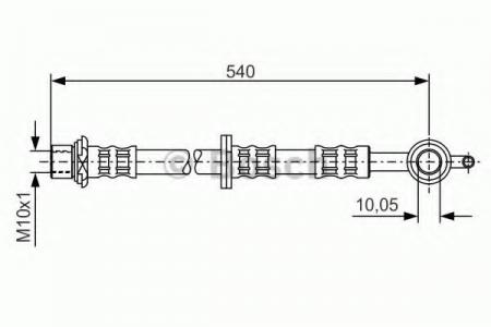 BREMSSCHLAUCH BOSCH 1987476837 1987476837