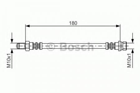 ТОРМОЗНОЙ ШЛАНГ ЗАДНИЙ 191ММ 1987476887