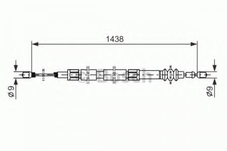 ТРОС СТОЯНОЧНОГО ТОРМОЗА 1987477117