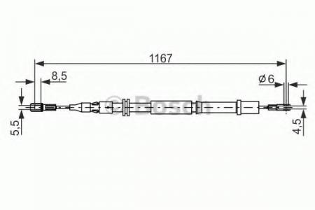 ТРОС СТОЯНОЧНОГО ТОРМОЗА 1 987 477 199