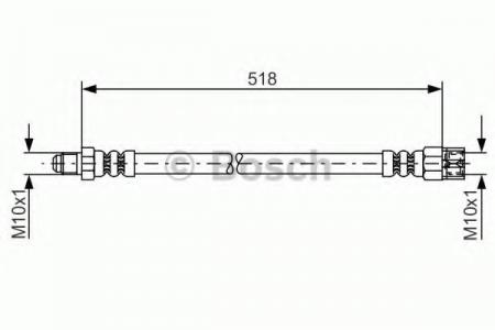ШЛАНГ ТОРМОЗНОЙ 1987481007