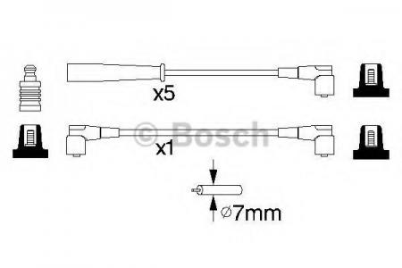 КОМПЛЕКТ ПРОВОДОВ ЗАЖИГАНИЯ VOLVO S70 0986356753