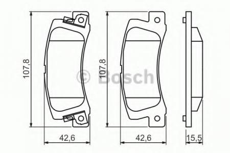 0986461136 21834 TOYOTA AVENSIS 98- R 0 986 461 136