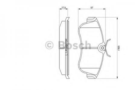 КОЛОДКИ ТОРМОЗНЫЕ ДИСКОВЫЕ NISSAN ALMERA 00>/PRIMERA 93>03 ПЕРЕДНИЕ 0 986 461 147