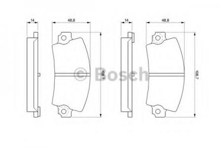 КОЛОДКИ ДИСКОВЫЕ ЗАДНИЕ RENAULT ESPACE/R21/R25 2.0I-2.8/2.1D/TD 84-96 0986463490