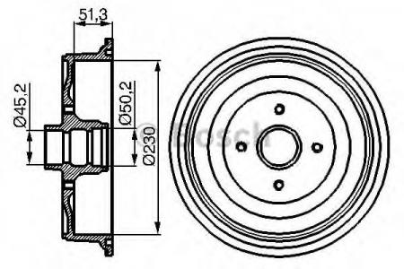 BREMSTROMMEL 0986477011