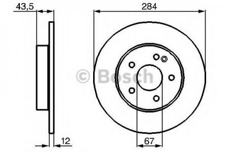 ДИСК ТОРМОЗНОЙ MERCEDES-BENZ: C-CLASS  93-00 0986478262