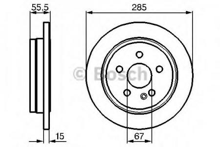 ДИСК ТОРМОЗНОЙ MERCEDES-BENZ: M-CLASS  98-05 0986478469