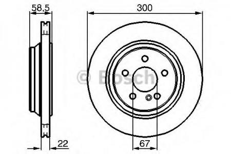 ДИСК ТОРМОЗНОЙ ЗАДН MERCEDES-BENZ: S-CLASU SU350 4-MATIC/S 400 CDI/S 430/S 430 4-MATIC/S 500/S 500 4-MATIC 98-05, S-CLASS CL 500 99-06 0986478473