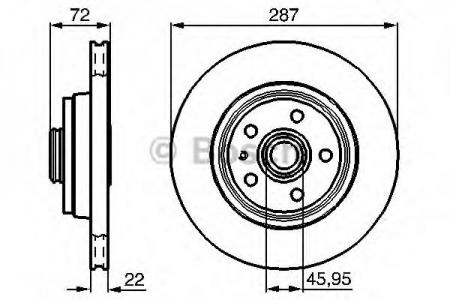 BREMSSCHEIBE BOSCH 0986478509 0986478509