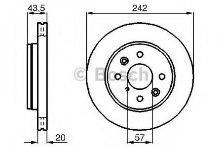 ТОРМОЗНОЙ ДИСК 0986478781