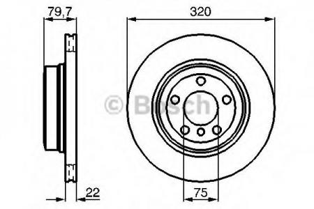 ДИСК ТОРМОЗНОЙ BMW: X3  04- 0 986 479 166