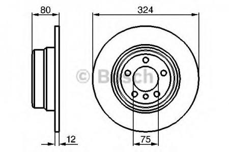 ДИСК ТОРМОЗНОЙ BMW: X5  00- 0986479167