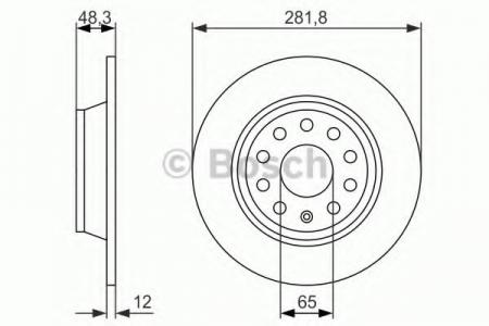 ДИСК ТОРМОЗНОЙ ЗАДНИЙ 0986479247