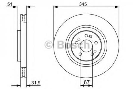 ДИСК ТОРМОЗНОЙ MERCEDES-BENZ: M-CLASS  98-05 0 986 479 405