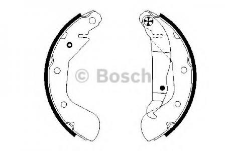 КОЛОДКИ ТОРМ.БАР.OPEL ASTRA/CORSA/VECTRA/DAEWOO CIELO/ESPERO/LANOS/NUBIRA 88- BOSCH 0986487614 0986487614