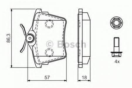  CITROEN C5 08-/PEUGEOT 407 04-/607 00-  0 986 494 095