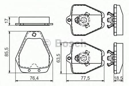 BREMSBELAG 0986494215