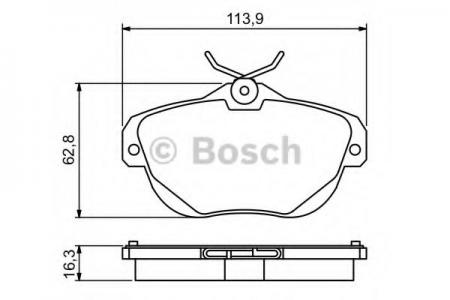 BREMSBELAG 0986494243
