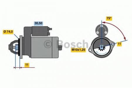 BOSCH 0986016500  12V, 1.1KW 0986016500