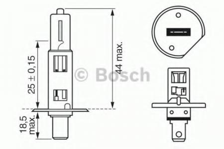   H1 12V 55W P14.5S PURE LIGHT ( ) 1987302011