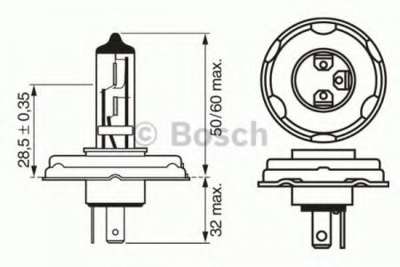   R2 12V 45/40W P45T PURE LIGHT ( ) 1987302021