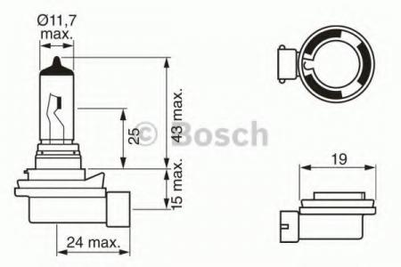   H8 12V 35W PGJ191 PURE LIGHT ( ) 1987302081