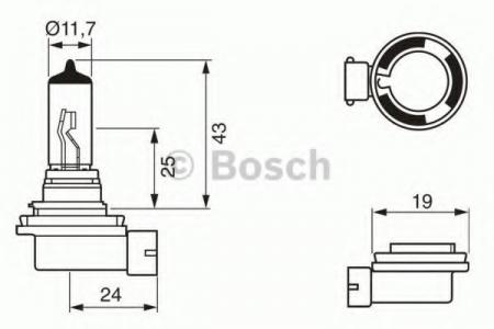  H11 12V 55W PGJ192 PURE LIGHT ( ) 1987302084