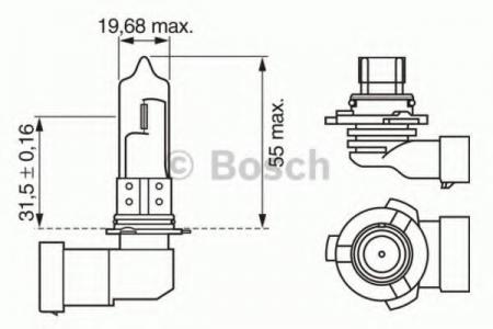   HB3 12V 60W P20D PURE LIGHT ( ) 1987302152