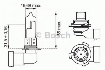   HB4 12V 51W P22D XENON BLUE (-  ) 1 987 302 155
