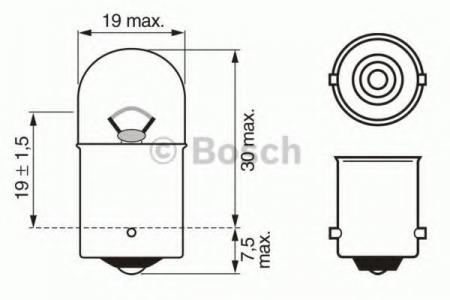    10   R10W 12V 10W BA15S PURE LIGHT ( ) 1987302203