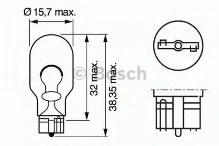    10   W16W 12V 16W W2.1X9.5D PURE LIGHT ( ) 1987302205