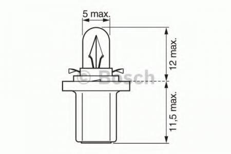    10   12V 1.2W B8.5D PURE LIGHT ( ) 1987302219