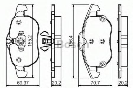 BREMSBELAG 0986495053