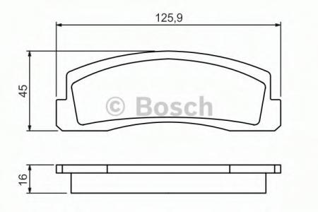 BREMSBELAG BOSCH 0986494462 0986494462