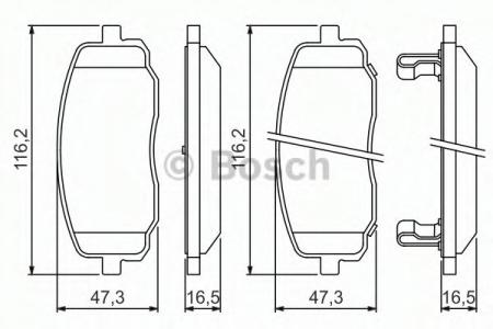 BREMSBELAG 0986494491