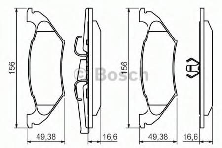 BREMSBELAG 0986494495