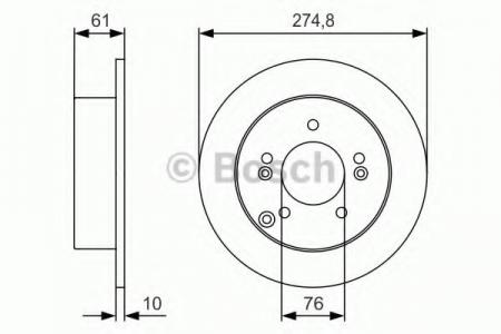 ДИСК ТОРМОЗНОЙ ЗАДН 0986479R10