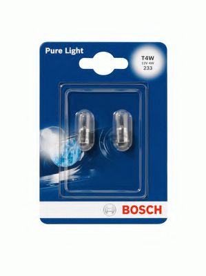     2 T4W 12V 4W BA9S PURE LIGHT ( ) 1987301023