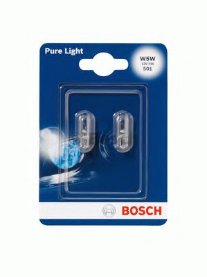     2 W5W 12V 5W W2.1X9.5D PURE LIGHT ( ) 1987301026