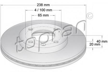   AUDI 80 73-91/GOLF 79-97/PASSAT 81-88  D=239. 103 407 755