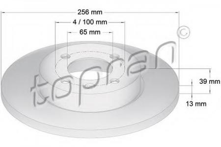   VW GOLF III 91-97/PASSAT 88-97/VENTO   .D=256. 103 525 755