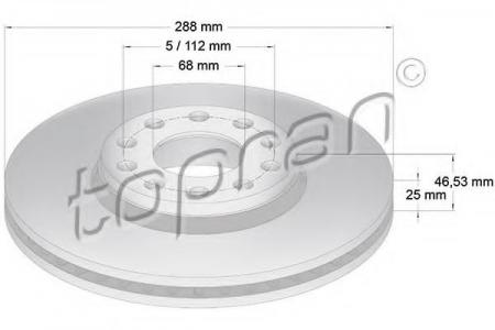     288X25MM VAG PASSAT B5 00-05 110420