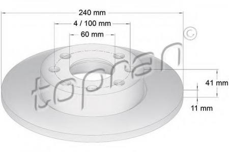   OPEL CORSA C 1.0-1.2 00-   . D=240. 206122755
