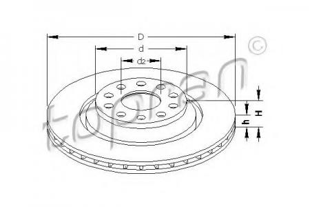   AUDI A3/SKODA SUPERB/VW GOLF VI/PASSAT  D=310. 110 418 755
