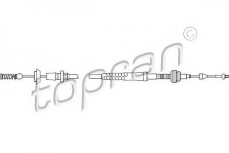 ТРОС ГАЗА ДЛЯ VW POLO 1, 4/1, 6 8/95-9/01 , LUPO 1, 0 9/98-> , SET AROSA 1, 4 5/97-> 109822015