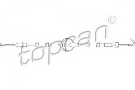 ТРОС ДВЕРИ ПЕРЕДН ЛЕВ/ПРАВ 109450485