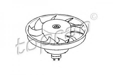 ВЕНТИЛЯТОР ОХЛАЖДЕНИЯ AUDI 80 2.0/2.3/2.6/2.8/1.9TDI 91-94 110 829