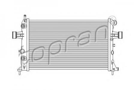 РАДИАТОР ОХЛАЖДЕНИЯ ДВИГАТЕЛЯ / OPEL ASTRA-G, ZAFIR 206972756